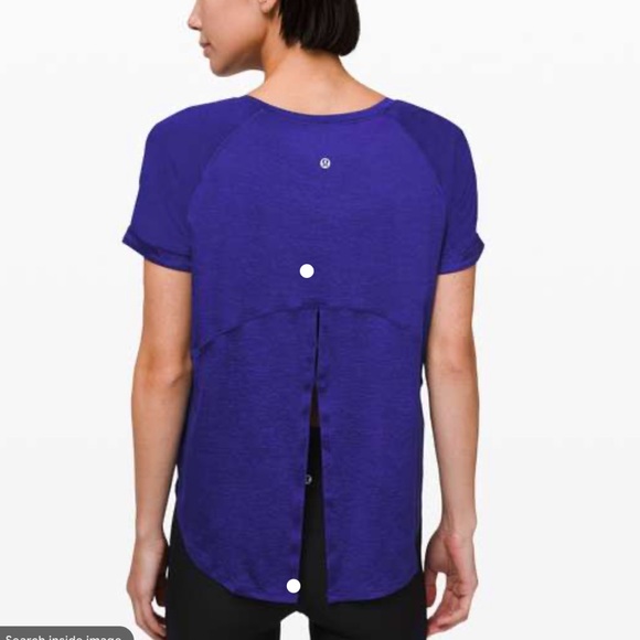 LULULEMON Open Up Tie Back Tee - Picture 1 of 4